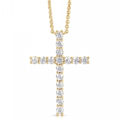 1 CT COLORLESS FLAWLESS CROSS PENDANT CFPAC.100-Y