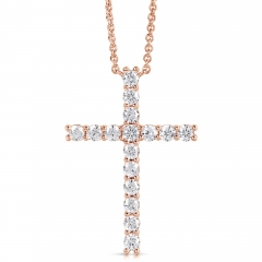 1 1/2 CT COLORLESS FLAWLESS CROSS PENDANT CFPAC.150-R