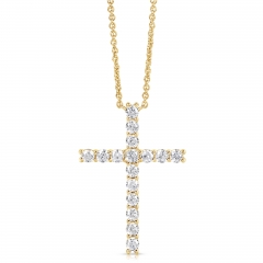 1/2 CT COLORLESS FLAWLESS CROSS PENDANT CFPAC.50-Y