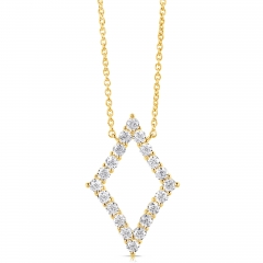 1/2 CT COLORLESS FLAWLESS DIAMOND SHAPED PENDANT CFPAD.50-Y