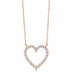 1/4 CT COLORLESS FLAWLESS HEART SHAPED PENDANT CFPAH.25-R