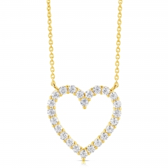 1/2 CT COLORLESS FLAWLESS HEART SHAPED PENDANT CFPAH.50-Y