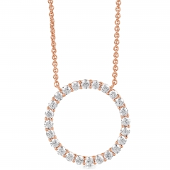 1 1/2 CT COLORLESS FLAWLESS CIRCLE SHAPED PENDANT CFPAR.150-R