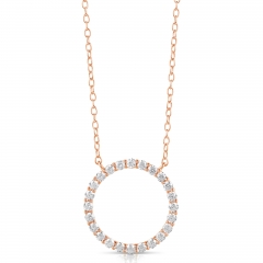 1/4 CT COLORLESS FLAWLESS CIRCLE SHAPED PENDANT CFPAR.25-R
