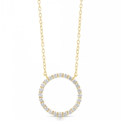 1/4 CT COLORLESS FLAWLESS CIRCLE SHAPED PENDANT CFPAR.25-Y