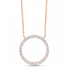 1/2 CT COLORLESS FLAWLESS CIRCLE SHAPED PENDANT CFPAR.50-R