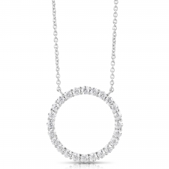 1/2 CT COLORLESS FLAWLESS CIRCLE SHAPED PENDANT CFPAR.50-W