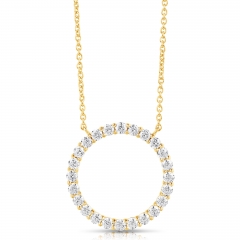 1/2 CT COLORLESS FLAWLESS CIRCLE SHAPED PENDANT CFPAR.50-Y