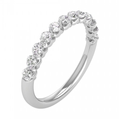 1/2 CTW COLORLESS FLAWLESS WEDDING BAND CFWB126.50-R