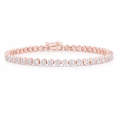 FLOWER CLUSTER SMALL TENNIS BRACELET FCBA.300-R