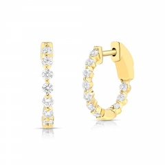 PREMIER SMALL SHARED SINGLE PRONG HOOPS HA4084-Y