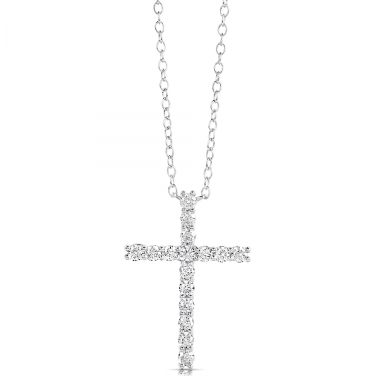 1/4 CT COLORLESS FLAWLESS CROSS PENDANT CFPAC.25-W