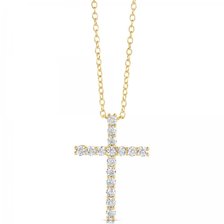 1/4 CT COLORLESS FLAWLESS CROSS PENDANT CFPAC.25-Y
