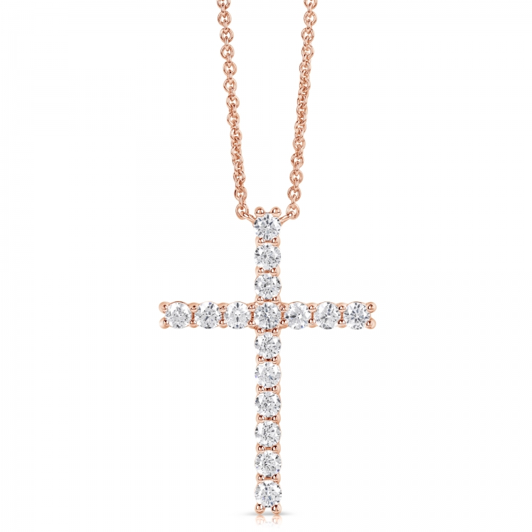 1/2 CT COLORLESS FLAWLESS CROSS PENDANT CFPAC.50-R