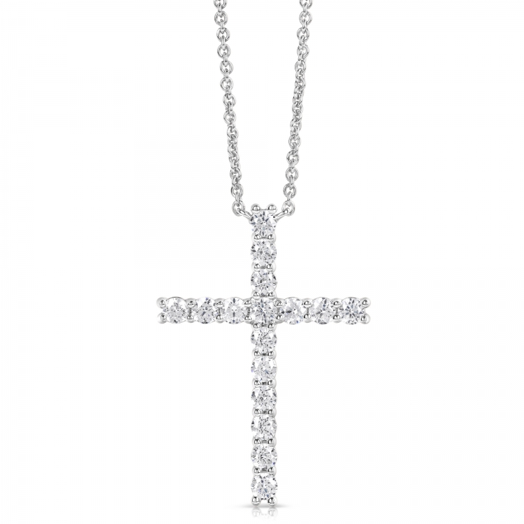 1/2 CT COLORLESS FLAWLESS CROSS PENDANT CFPAC.50-W