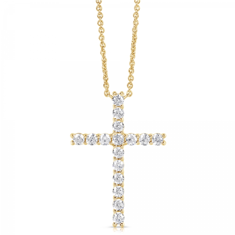1/2 CT COLORLESS FLAWLESS CROSS PENDANT CFPAC.50-Y