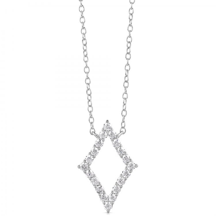 1/4 CT COLORLESS FLAWLESS DIAMOND SHAPED PENDANT CFPAD.25-W