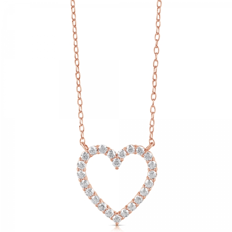 1/4 CT COLORLESS FLAWLESS HEART SHAPED PENDANT CFPAH.25-R