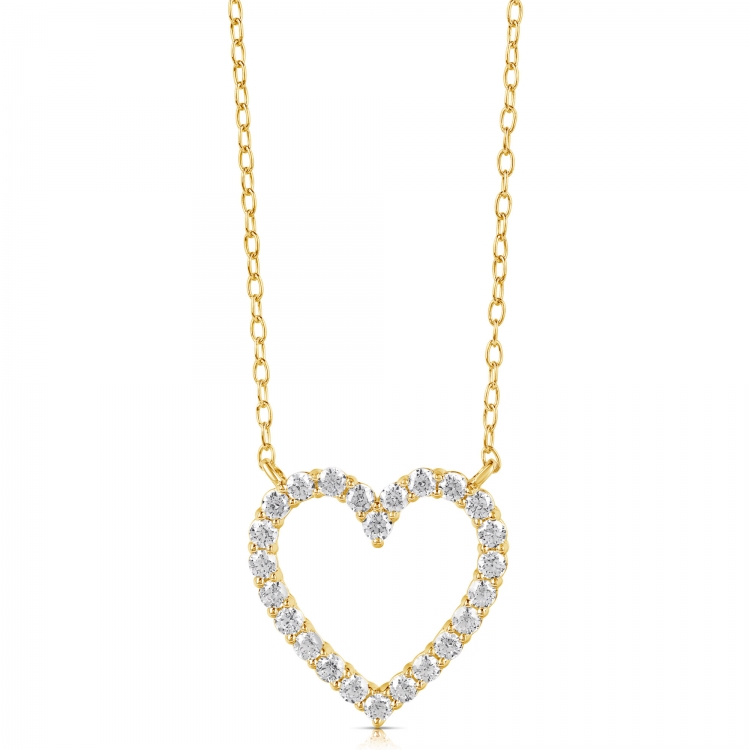 1/4 CT COLORLESS FLAWLESS HEART SHAPED PENDANT CFPAH.25-Y