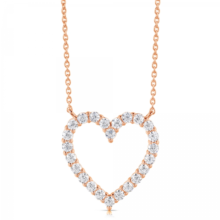 1/2 CT COLORLESS FLAWLESS HEART SHAPED PENDANT CFPAH.50-R