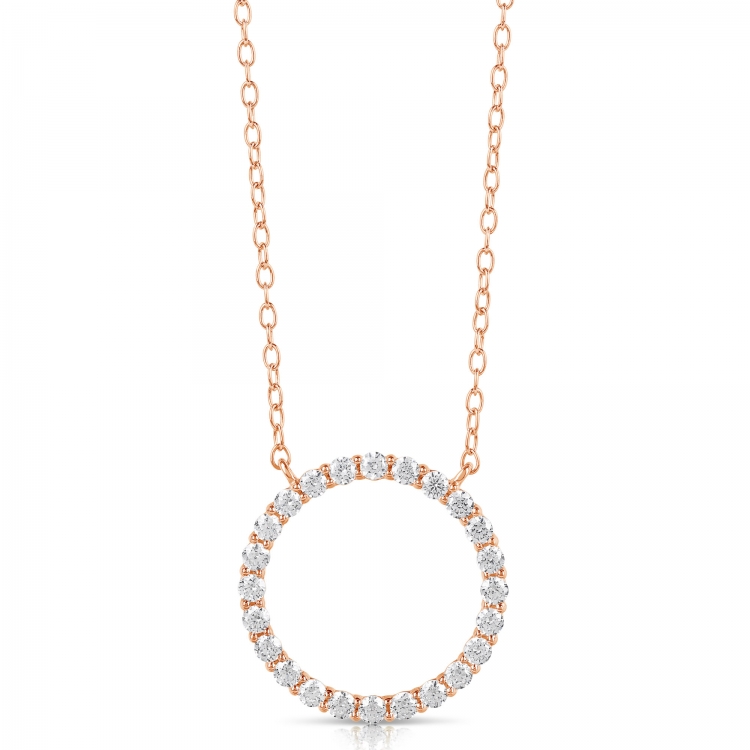 1/4 CT COLORLESS FLAWLESS CIRCLE SHAPED PENDANT CFPAR.25-R
