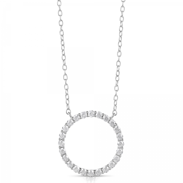 1/4 CT COLORLESS FLAWLESS CIRCLE SHAPED PENDANT CFPAR.25-W