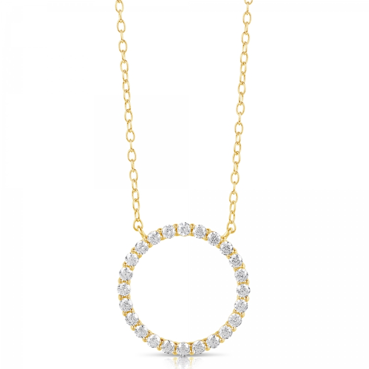 1/4 CT COLORLESS FLAWLESS CIRCLE SHAPED PENDANT CFPAR.25-Y
