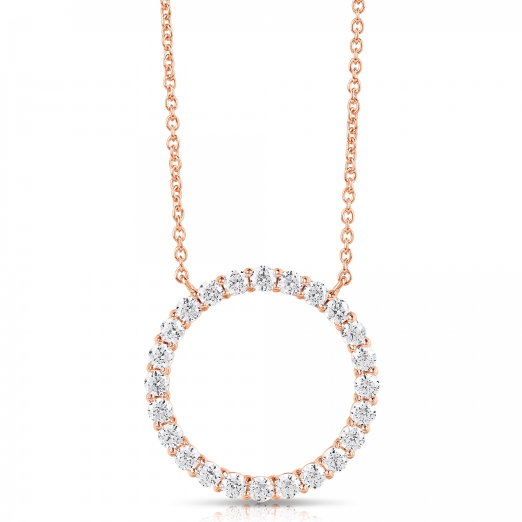 1/2 CT COLORLESS FLAWLESS CIRCLE SHAPED PENDANT CFPAR.50-R