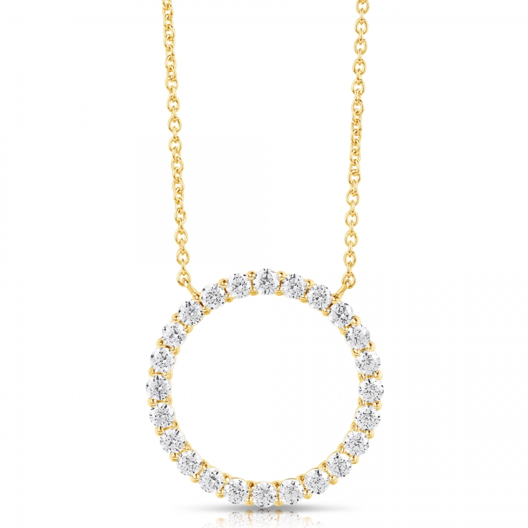1/2 CT COLORLESS FLAWLESS CIRCLE SHAPED PENDANT CFPAR.50-Y