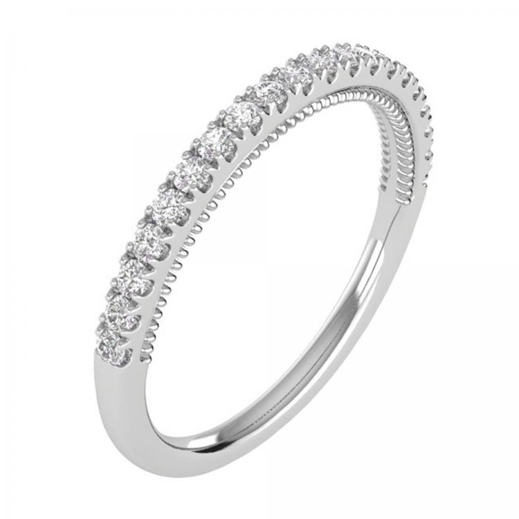 1/4 CTW COLORLESS FLAWLESS WEDDING BAND CFWB125.25-R