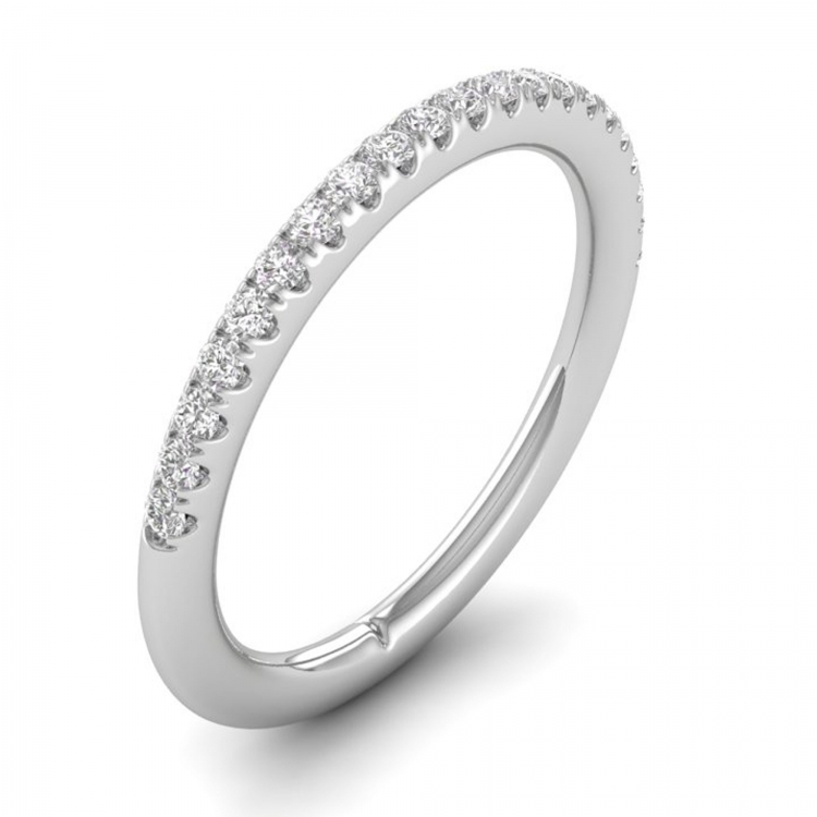 1/4 CTW COLORLESS FLAWLESS WEDDING BAND CFWB128.25-R