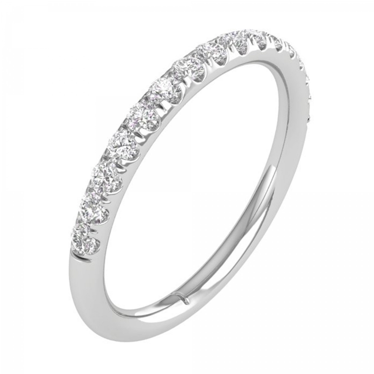 1/2 CTW COLORLESS FLAWLESS WEDDING BAND CFWB128.50-R